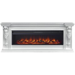 Каминокомплект Sparta 60 - Белый с очагом Vision 60 LOG LED Каминокомплект Sparta 60 - Белый с очагом Vision 60 LOG LED