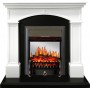 Каминокомплект Langford - Белый с черным с очагом Fobos FX M Black Каминокомплект Langford - Белый с черным с очагом Fobos FX M Black
