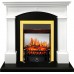 Каминокомплект Langford - Белый с черным с очагом Fobos FX M Brass