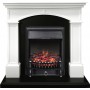 Каминокомплект Langford - Белый с черным с очагом Fobos FX Black Каминокомплект Langford - Белый с черным с очагом Fobos FX Black