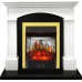 Каминокомплект Langford - Белый с черным с очагом Majestic FX M Brass