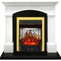Каминокомплект Langford - Белый с черным с очагом Majestic FX M Brass Каминокомплект Langford - Белый с черным с очагом Majestic FX M Brass