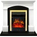 Каминокомплект Langford - Белый с черным с очагом Majestic FX Brass