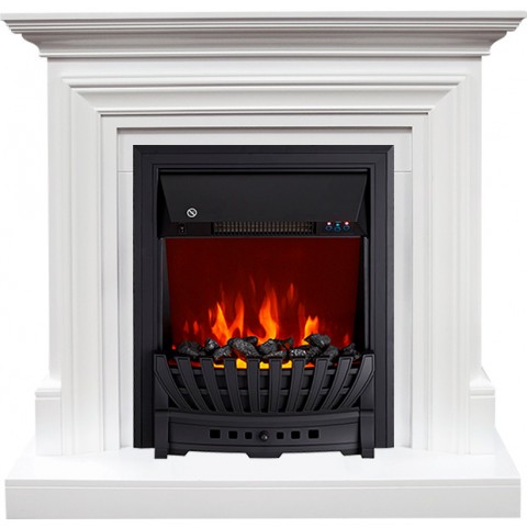 Каминокомплект Bradford - Белый с очагом Aspen Black