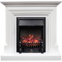 Каминокомплект Bradford - Белый с очагом Fobos FX Black