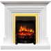 Каминокомплект Bradford - Белый с очагом Fobos FX Brass