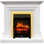 Каминокомплект Bradford - Белый с очагом Fobos FX Brass Каминокомплект Bradford - Белый с очагом Fobos FX Brass