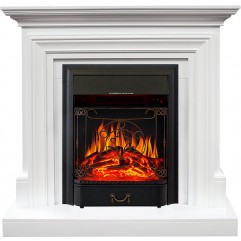 Каминокомплект Bradford - Белый с очагом Majestic FX Black Каминокомплект Bradford - Белый с очагом Majestic FX Black
