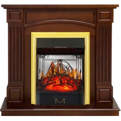Каминокомплект Boston - Темный дуб (Высота 925см) с очагом Majestic FX M Brass Каминокомплект Boston - Темный дуб (Высота 925см) с очагом Majestic FX M Brass