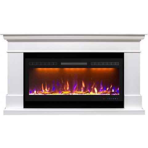 Каминокомплект California 36/40 - Белый с очагом Crystal 40 RF