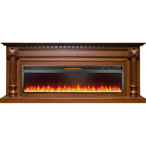 Каминокомплект Edinburg 60 - Орех с очагом Vision 60 LED