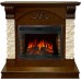 Каминокомплект Prague - Темный дуб/Сланец бежевый с очагом Dioramic 25 LED FX
