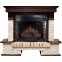Каминокомплект Pierre Luxe угловой - Темный дуб / Сланец бежевый с очагом Dioramic 28 LED FX Каминокомплект Pierre Luxe угловой - Темный дуб / Сланец бежевый с очагом Dioramic 28 LED FX