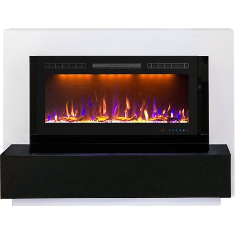 Каминокомплект Stockholm - Белый с очагом Crystal 36 RF