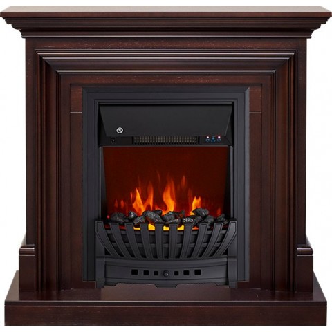 Каминокомплект Bradford - Темный дуб с очагом Aspen Black