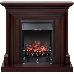 Каминокомплект Bradford - Темный дуб с очагом Fobos FX Black Каминокомплект Bradford - Темный дуб с очагом Fobos FX Black