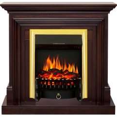 Каминокомплект Bradford - Темный дуб с очагом Fobos FX Brass Каминокомплект Bradford - Темный дуб с очагом Fobos FX Brass