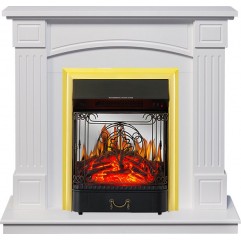 Каминокомплект Boston - Белый (Высота 925см) с очагом Majestic FX M Brass Каминокомплект Boston - Белый (Высота 925см) с очагом Majestic FX M Brass