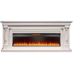 Каминокомплект Dallas 60 - Слоновая кость с патиной с очагом Vision 60 LED Каминокомплект Dallas 60 - Слоновая кость с патиной с очагом Vision 60 LED