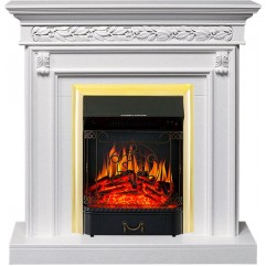 Каминокомплект Valletta - Белый (Ширина 1040 мм) с очагом Majestic FX Brass Каминокомплект Valletta - Белый (Ширина 1040 мм) с очагом Majestic FX Brass