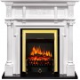 Каминокомплект Oxford - Белый с очагом Fobos FX Brass Каминокомплект Oxford - Белый с очагом Fobos FX Brass