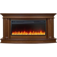 Каминокомплект Rome - Каштан с очагом Vision 42 LED Каминокомплект Rome - Каштан с очагом Vision 42 LED