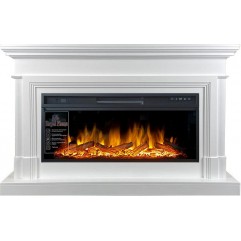 Каминокомплект Coventry - Белый (Ширина 1400 мм) с очагом Vision 42 LOG LED Каминокомплект Coventry - Белый (Ширина 1400 мм) с очагом Vision 42 LOG LED