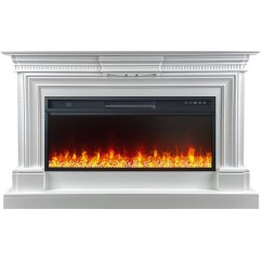 Каминокомплект Chelsea - Белый (Ширина 1350 мм) с очагом Vision 42 LED Каминокомплект Chelsea - Белый (Ширина 1350 мм) с очагом Vision 42 LED