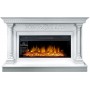 Каминокомплект Sicilia - Белый (Ширина 1530мм) с очагом Vision 42 LOG LED Каминокомплект Sicilia - Белый (Ширина 1530мм) с очагом Vision 42 LOG LED