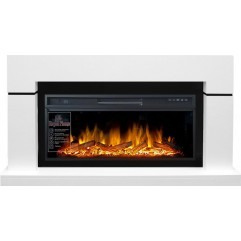 Каминокомплект Lindos - Белый (Ширина 1470мм) с очагом Vision 42 LOG LED Каминокомплект Lindos - Белый (Ширина 1470мм) с очагом Vision 42 LOG LED