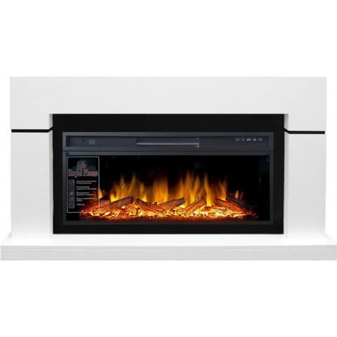 Каминокомплект Lindos - Белый (Ширина 1470мм) с очагом Vision 42 LOG LED