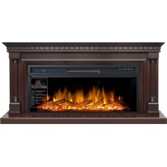 Каминокомплект Dallas - Темный дуб (Ширина 1665 мм) с очагом Vision 42 LOG LED Каминокомплект Dallas - Темный дуб (Ширина 1665 мм) с очагом Vision 42 LOG LED