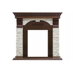 Портал Dublin угловой - Темный дуб / Сланец белый Портал Dublin угловой - Темный дуб / Сланец белый