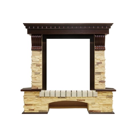 Портал Pierre Luxe угловой - Темный дуб / Сланец