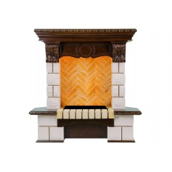 Портал Pierre Luxe угловой - Темный дуб / Шампань (Высота 975мм)