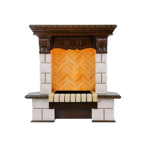 Портал Pierre Luxe угловой - Темный дуб / Шампань (Высота 975мм)