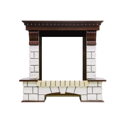 Портал Pierre Luxe угловой - Темный дуб / Белый (Высота 1020мм)