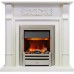 Каминокомплект Venice - Фактурный белый с очагом Chesford