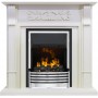 Каминокомплект Venice - Фактурный белый с очагом Flagstaff