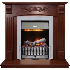 Каминокомплект Sorrento угловой - Орех с очагом Danville Chrome FB2 Каминокомплект Sorrento угловой - Орех с очагом Danville Chrome FB2