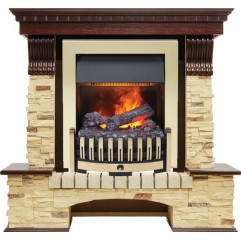 Каминокомплект Pierre Luxe угловой - Темный дуб / Сланец (Высота 1005мм) с очагом Danville Brass FB2 Каминокомплект Pierre Luxe угловой - Темный дуб / Сланец (Высота 1005мм) с очагом Danville Brass FB2