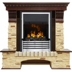 Каминокомплект Pierre Luxe угловой - Темный дуб / Сланец (Высота 1005мм) с очагом Flagstaff Каминокомплект Pierre Luxe угловой - Темный дуб / Сланец (Высота 1005мм) с очагом Flagstaff