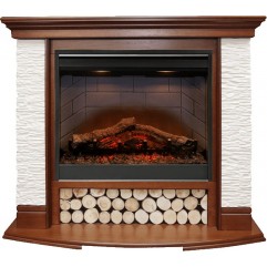 Каминокомплект Country - Орех/Сланец белый с очагом Symphony 26'' DF2608-INT Каминокомплект Country - Орех/Сланец белый с очагом Symphony 26'' DF2608-INT