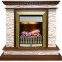 Каминокомплект Calgary - Дуб / Сланец белый с очагом Danville Antique Brass FB2 Каминокомплект Calgary - Дуб / Сланец белый с очагом Danville Antique Brass FB2