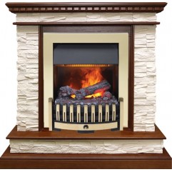 Каминокомплект Calgary - Дуб / Сланец белый с очагом Danville Brass FB2 Каминокомплект Calgary - Дуб / Сланец белый с очагом Danville Brass FB2