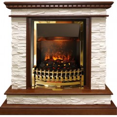 Каминокомплект Calgary - Дуб / Сланец белый с очагом Atherton Каминокомплект Calgary - Дуб / Сланец белый с очагом Atherton