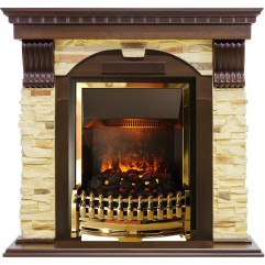 Каминокомплект Dublin угловой - Темный дуб / Сланец с очагом Atherton Каминокомплект Dublin угловой - Темный дуб / Сланец с очагом Atherton