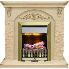 Каминокомплект Bern Сланец крупный бежевый / Алебастр темная патина с очагом Danville Antique Brass FB2 Каминокомплект Bern Сланец крупный бежевый / Алебастр темная патина с очагом Danville Antique Brass FB2