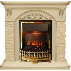 Каминокомплект Bern Сланец крупный бежевый / Алебастр темная патина с очагом Atherton Каминокомплект Bern Сланец крупный бежевый / Алебастр темная патина с очагом Atherton