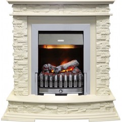 Каминокомплект Luzern - Слоновая кость с очагом Danville Chrome FB2 Каминокомплект Luzern - Слоновая кость с очагом Danville Chrome FB2